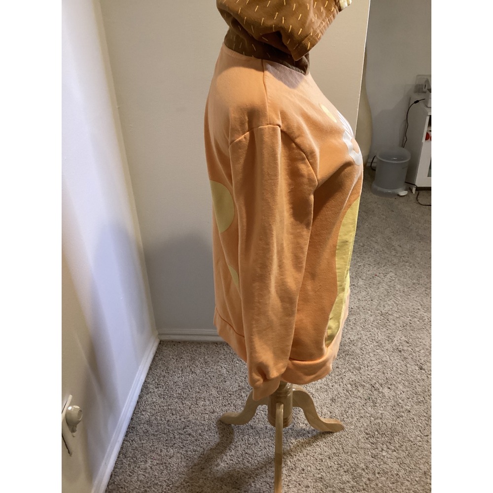 Bluey Chilli Wackadoo Costume Hoodie Womens S Orange Cartoon Character Cosplay - Picture 3 of 6